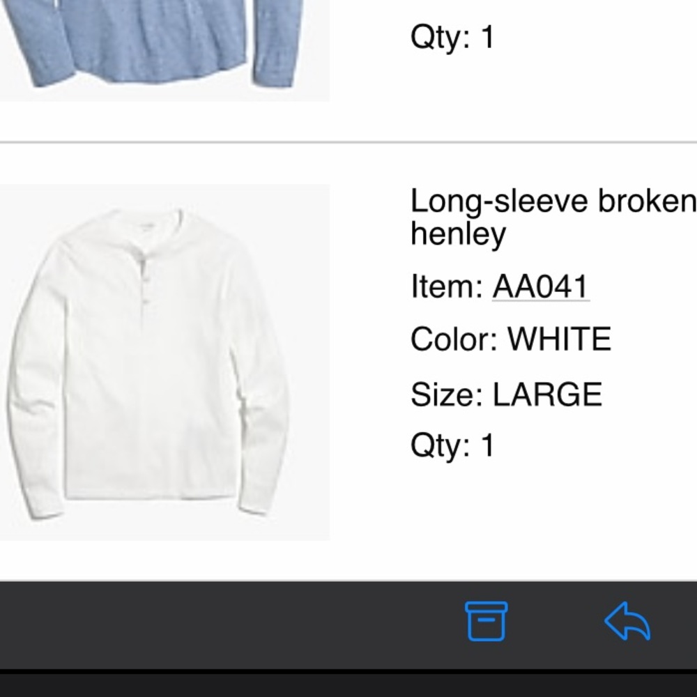 Jcrew white Henley